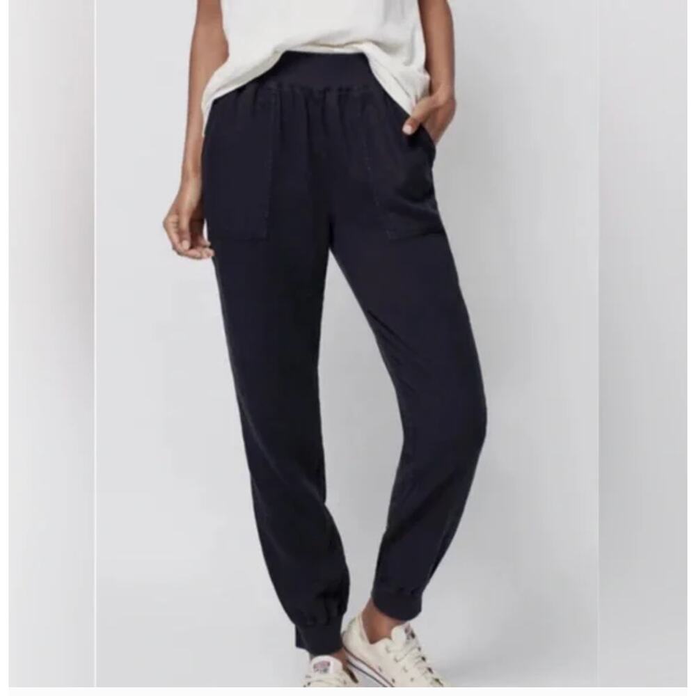 Faherty Arlie Day Washed Black Joggers XS